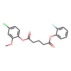 Glutaric acid, 2-fluorophenyl 4-chloro-2-methoxyphenyl ester