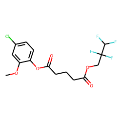 Glutaric acid, 2,2,3,3-tetrafluoropropyl 4-chloro-2-methoxyphenyl ester