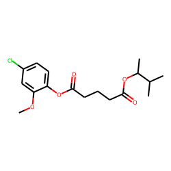 Glutaric acid, 3-methylbut-2-yl 4-chloro-2-methoxyphenyl ester