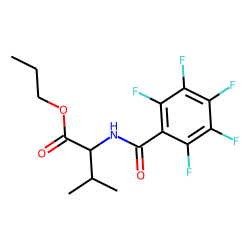 L-Valine, N-pentafluorobenzoyl-, propyl ester