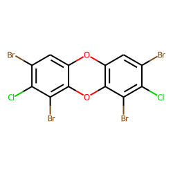 1,3,7,9-tetrabromo-2,8-dichloro-dibenzo-p-dioxin