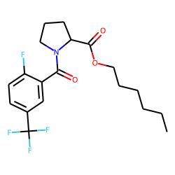 L-Proline, N-(2-fluoro-5-trifluoromethylbenzoyl)-, hexyl ester