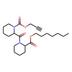 Pipecolylpipecolic acid, N-propargyloxycarbonyl-, heptyl ester