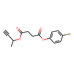 Succinic acid, but-3-yn-2-yl 4-bromophenyl ester