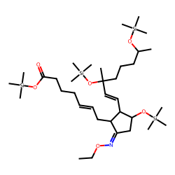 11«alpha»,15«alpha»-dihydroxy-9-ketoprosta-5,13-dienoic acid, 19-hydroxy, EO-TMS # 2