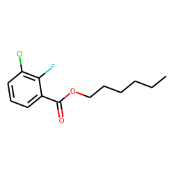 3-Chloro-2-fluorobenzoic acid, hexyl ester
