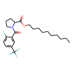 L-Proline, N-(2-fluoro-5-trifluoromethylbenzoyl)-, decyl ester