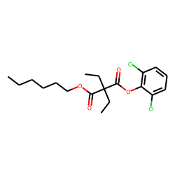 Diethylmalonic acid, 2,6-dichlorophenyl hexyl ester