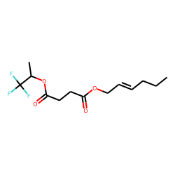 Succinic acid, 1,1,1-trifluoroprop-2-yl cis-hex-2-en-1-yl ester