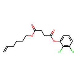 Succinic acid, 2,3-dichlorophenyl hex-5-en-1-yl ester