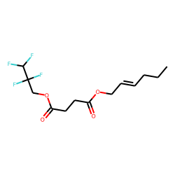 Succinic acid, 2,2,3,3-tetrafluoropropyl cis-hex-2-en-1-yl ester