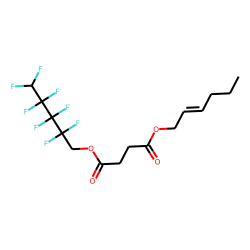 Succinic acid, 2,2,3,3,4,4,5,5-octafluoropentyl cis-hex-2-en-1-yl ester