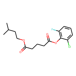 Glutaric acid, 2-chloro-6-fluorophenyl 3-methylbutyl ester
