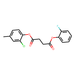Succinic acid, 2-fluorophenyl 2-chloro-4-methylphenyl ester