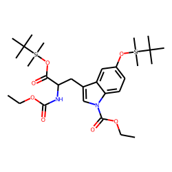 5-Hydroxytryptophan, ethoxycarbonylated, TBDMS # 2