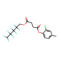 Succinic acid, 2,2,3,3,4,4,5,5-octafluoropentyl 2-chloro-4-methylphenyl ester