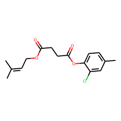 Succinic acid, 3-methylbut-2-en-1-yl 2-chloro-4-methylphenyl ester
