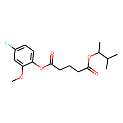 Glutaric acid, 3-methylbut-2-yl 4-fluoro-2-methoxyphenyl ester
