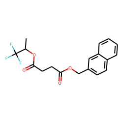 Succinic acid, 1,1,1-trifluoroprop-2-yl 2-naphthylmethyl ester