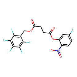 Succinic acid, 5-fluoro-2-nitrophenyl pentafluorobenzyl ester