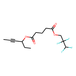 Glutaric acid, 2,2,3,3-tetrafluoropropyl hex-4-yn-3-yl ester