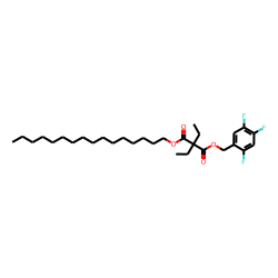 Diethylmalonic acid, hexadecyl 2,4,5-trifluorobenzyl ester