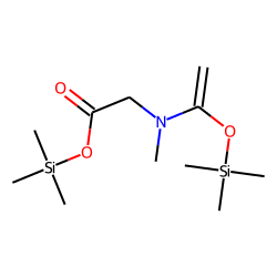 Methyl acetyl glycine, TMS # 3