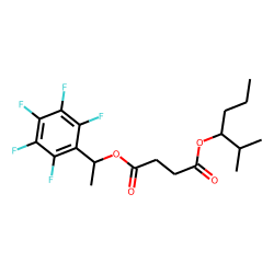 Succinic acid, 2-methylhex-3-yl 1-(pentafluorophenyl)ethyl ester