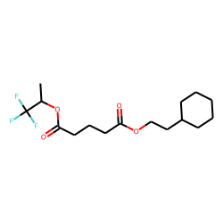Glutaric acid, 2-(cyclohexyl)ethyl 1,1,1-trifluoroprop-2-yl ester