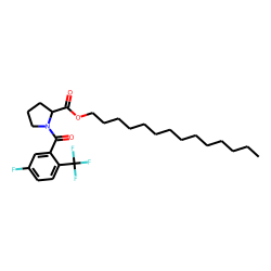 L-Proline, N-(5-fluoro-2-trifluoromethylbenzoyl)-, tetradecyl ester