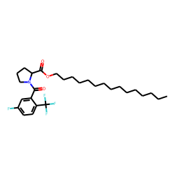 L-Proline, N-(5-fluoro-2-trifluoromethylbenzoyl)-, pentadecyl ester