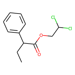 Butyric acid, 2-phenyl-, 2,2-dichloroethyl ester