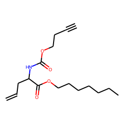 2-Aminopent-4-enoic acid, N-propargyloxycarbonyl-, heptyl ester