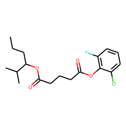 Glutaric acid, 2-chloro-6-fluorophenyl 2-methylhex-3-yl ester