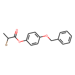 2-Bromopropionic acid, 4-benzyloxyphenyl ester