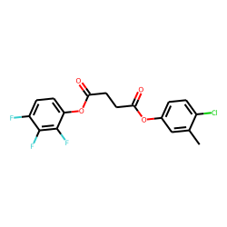 Succinic acid, 4-chloro-3-methylphenyl 2,3,4-trifluorophenyl ester