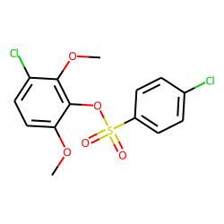 P-chlorobenzene sulfonic acid, 3-chloro-2,6-dimethoxyphenyl ester