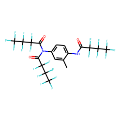 2-Methylbenzene-1,4-diamine, tris(heptafluorobutyryl)-, isomer 2