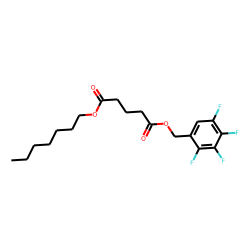 Glutaric acid, heptyl 2,3,4,5-tetrafluorobenzyl ester