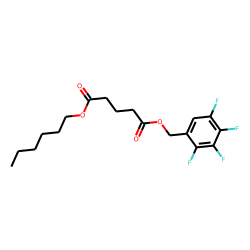 Glutaric acid, hexyl 2,3,4,5-tetrafluorobenzyl ester
