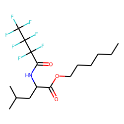 l-Leucine, n-heptafluorobutyryl-, hexyl ester