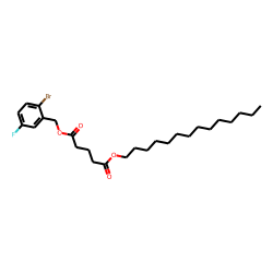 Glutaric acid, 2-bromo-5-fluorobenzyl tetradecyl ester