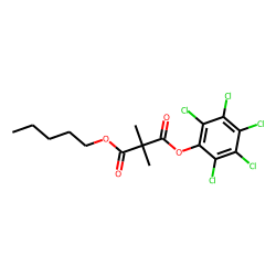 Dimethylmalonic acid, pentachlorophenyl pentyl ester