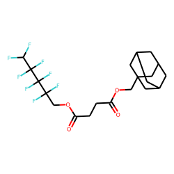 Succinic acid, (adamant-1-yl)methyl 2,2,3,3,4,4,5,5-octafluoropentyl ester