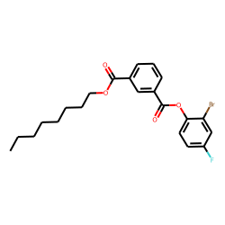 Isophthalic acid, 2-bromo-4-fluorophenyl octyl ester