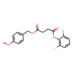 Succinic acid, 2-chloro-6-fluorophenyl 4-methoxybenzyl ester