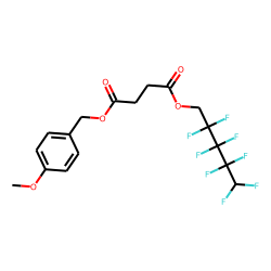 Succinic acid, 2,2,3,3,4,4,5,5-octafluoropentyl 4-methoxybenzyl ester