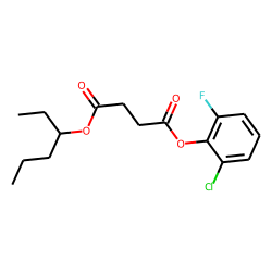 Succinic acid, 2-chloro-6-fluorophenyl 3-hexyl ester