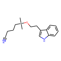 3-(2-Hydroxyethyl)indole, (3-cyanopropyl)dimethylsilyl ether