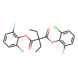Diethylmalonic acid, di(2-chloro-6-fluorophenyl) ester